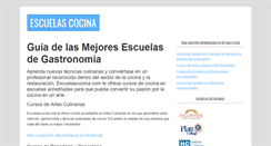 Desktop Screenshot of escuelascocina.com